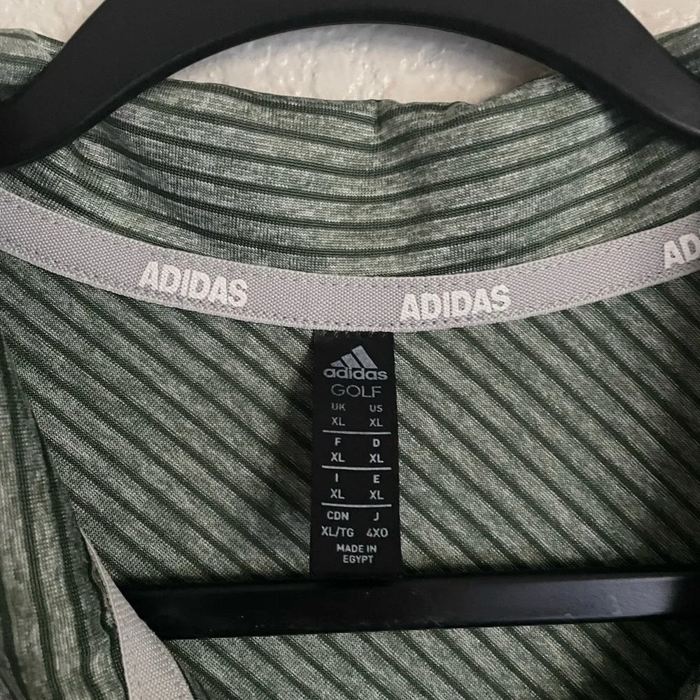 Adidas Golf Men’s Feeder Stripe Polo Shirt XL Green
